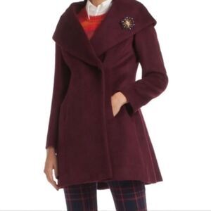 Trina Turka 'Bonnie' Shawl Collar Skirted Coat